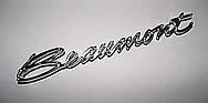 69 Beaumont trunk lid emblem